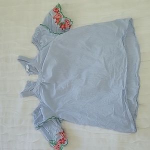 Crown and Ivy Girls Floral Blouse Puff Sleeves